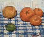 CITRUS FRUITS STILL LIFE.<br /><br />(This painting will be exhibited at the Manchester Academy of Fine Arts &quot;Art of Everyday&quot; Exhibition at the Oldham Gallery, 8 May - 26 June 2021)