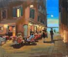 TORTUGA BAR, EARLY EVENING, LOOKING TOWARDS SAN MICHELE FROM SALIZADA DEI SPECHIERI, VENICE.