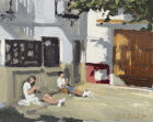 LUNCH TIME SUN BATHERS, SEVILLE<br />(OUTSIDE BAR AGUA Y VIDA)