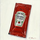 TOMATO KETCHUP SACHET (01 09 21)<br /><br />(This painting was exhibited and sold at the 10+1 Exhibition at Contemporary 6 Gallery, Manchester, 4th December 2021)